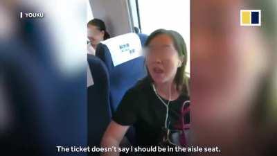 Entitled Karen refuses to leave seat that was not assigned to her