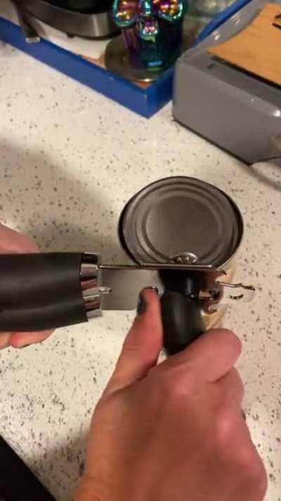 Thought the can felt a little light as I was preparing dinner tonight...