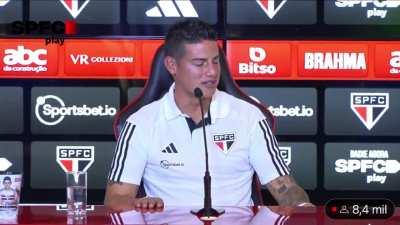 James Rodriguez falando sobre a Anitta.