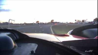 Falcon 9 launch spotted from the 1000 Miles of Sebring