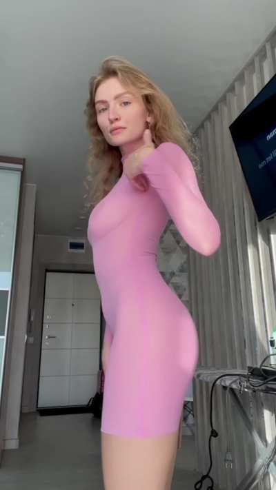 Tight dress enhances a tight body