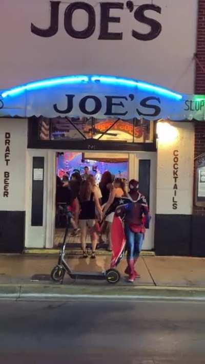Spotted a confederate Spider-Man in Key West, Florida.