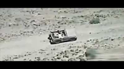 Targeting a vehicle supplying water, food and bullets to the Houthis in Yemen-Marib Front, by the Saudi Air Force 2022