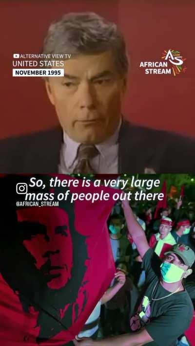 Any country who tries to escape capitalism will be destroyed.