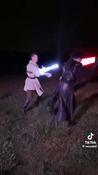 Is the cure to male loneliness playing with lightsabers? (Yes)