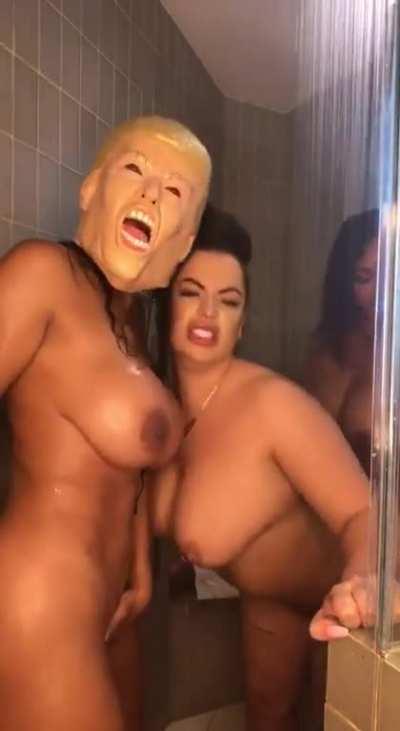 Scub my back and I’ll suck your tits!