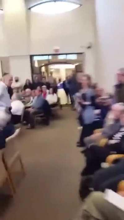 Being booed out for supporting human rights