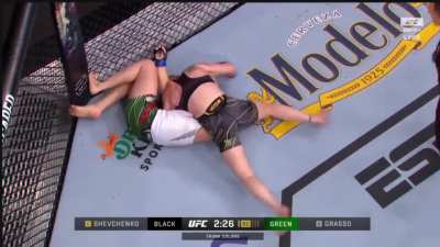 Alexa Grasso escapes Shevchenko's crucifix