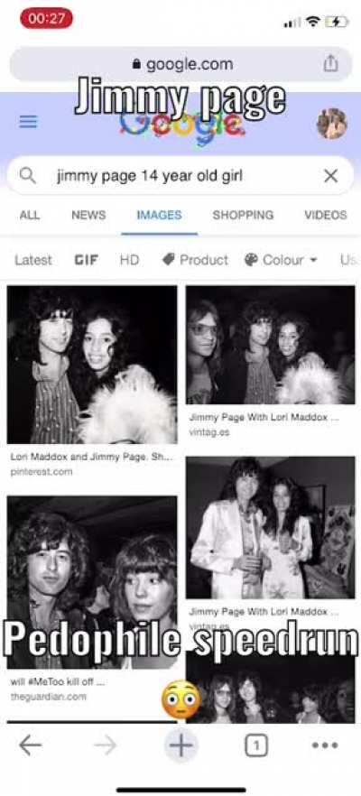 Jimmy Page 14 year old girl speedrun any% world record