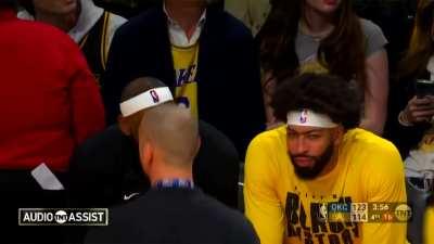 [Highlight] Lebron and AD share a wholesome moment after Lebron breaks the all time scoring record; 