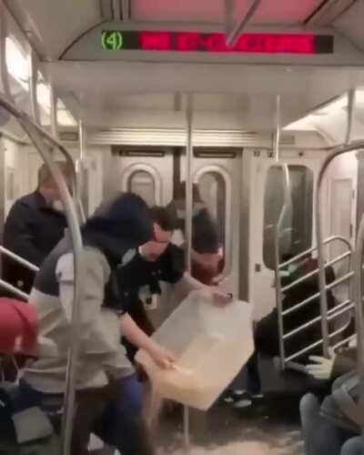 Disturbing everyone on the train