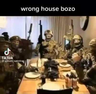 Wrong house