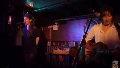 German music duo plays their first show in the U.S. and has no idea they’ve become popular in America. The band freezes in shock and starts to tear up when they realize the entire audience is singing their song.