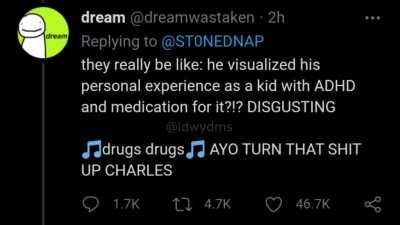 after some long hard thinking ive decided to make 🎵drugs drugs🎵 a actual thing