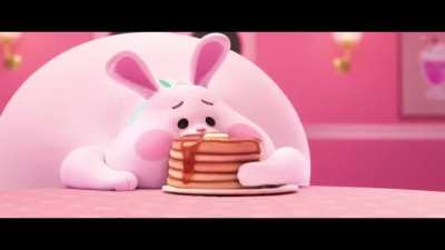 The kitty gets the milkshake