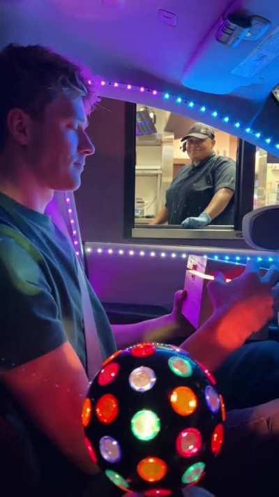 They both salute in sync at the beat drop