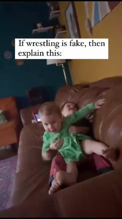 Classic sibling war but stupid parenting 