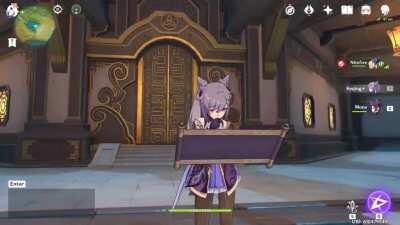 New Keqing idle animation