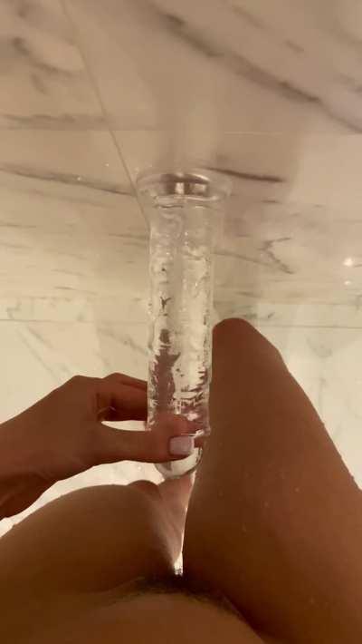 I touch my dildo thinking about you