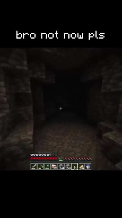 The silence is the scariest part...