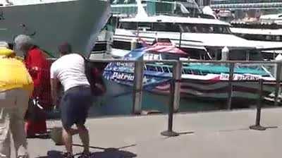 WCGW When you forgot you're riding a passenger boat!