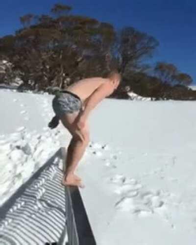 WCGW jumping on snow