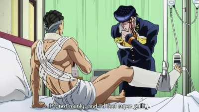 Healing your opponent before beating them [JoJo's Bizarre Adventure Part 4]