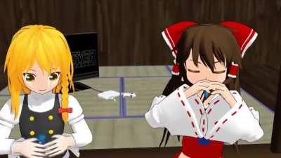 Reimu and Marisa play each other's themes on kazoos