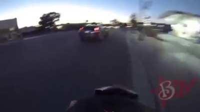 Putting sticker on police car