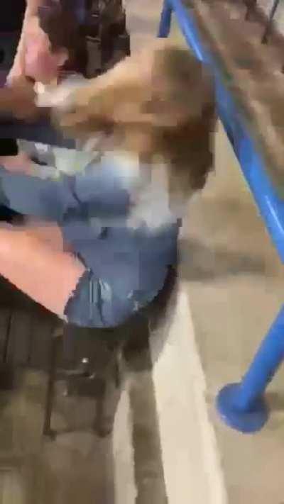 Girl talking trash about other girls mom pretty mid fight