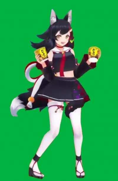 Mio green screen for ya'll redditors [Loop]