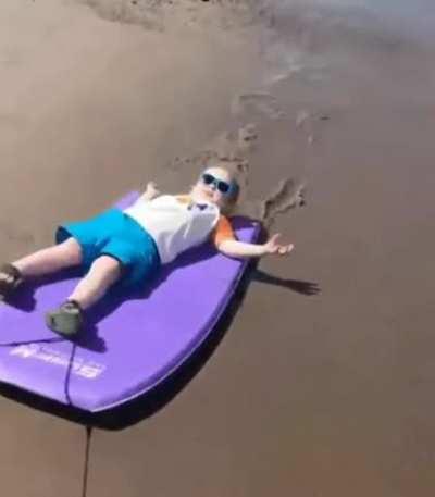 he was just chilling