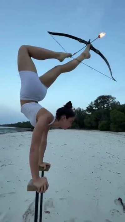 archery with the foot