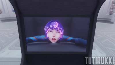 This machine feels so real, and that slut on screen looks overwhelmed! I could easily play this for hours and hours....