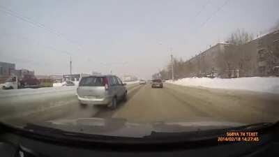 OP's first accident (through Op's fault) for 19 years getting old probably lost sight of the tram