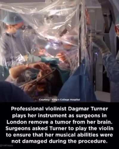 Next level lingling workout, playing during brain surgery.