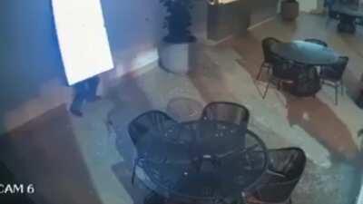 Trying to steal a tv