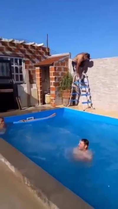 WCGW at having fun with your friends in the pool