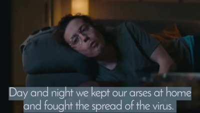 Funny but powerful German Government Ad for COVID prevention