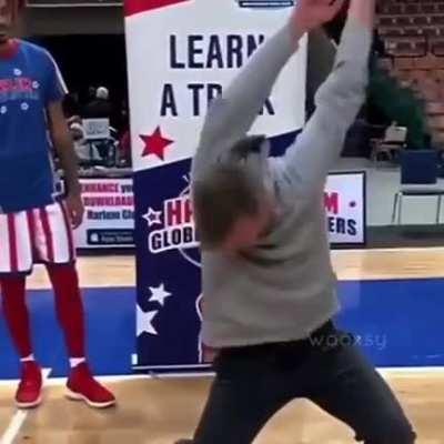 The look on his face when he realises that he can do more than one trick