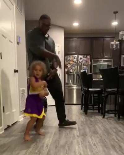 Trying To Teach The Daughter A Fun Dance