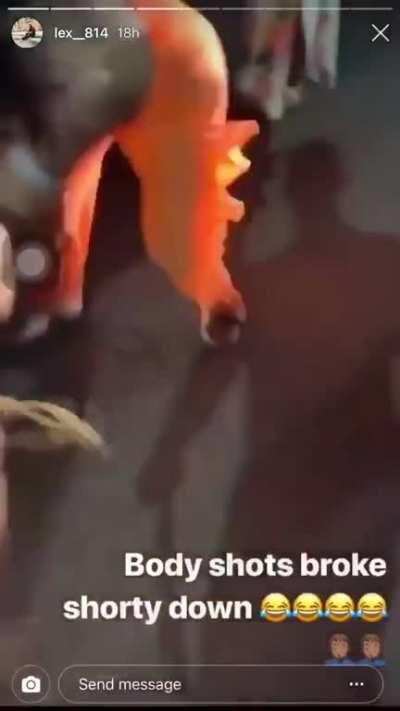 Brandy put on a good beating on Becky