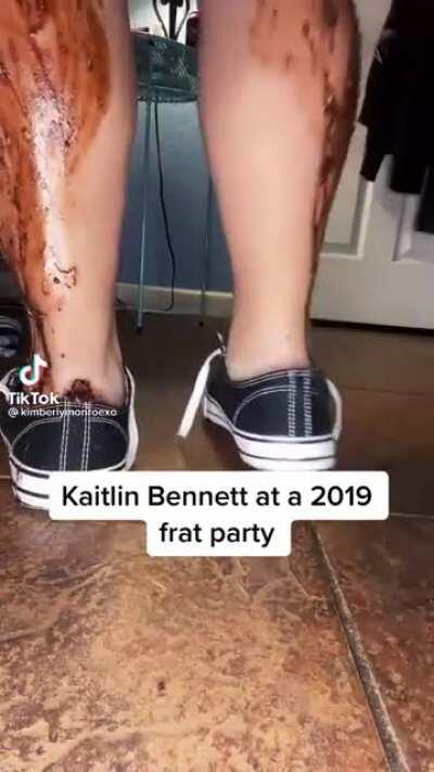 Kaitlin Bennett arrives at a frat party (2019)
