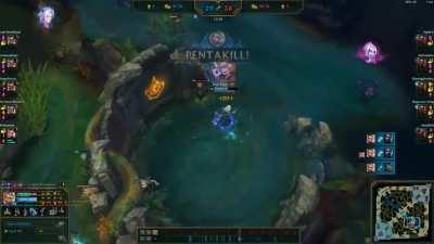 crazy 1v9 qiyana gameplay