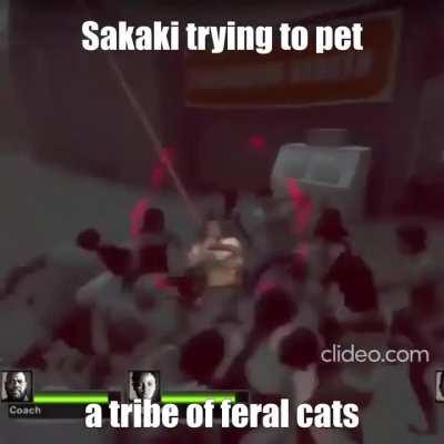 She isnt actually shooting them I swear