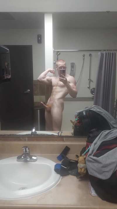 Meet me in the gym showers and I'll throw you on the counter and use you until you're teary eyed and begging for more! 