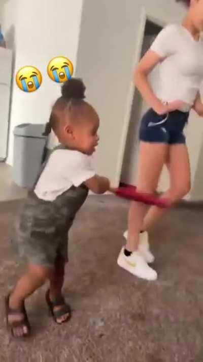 Girl you better come back and square up with that toddler.