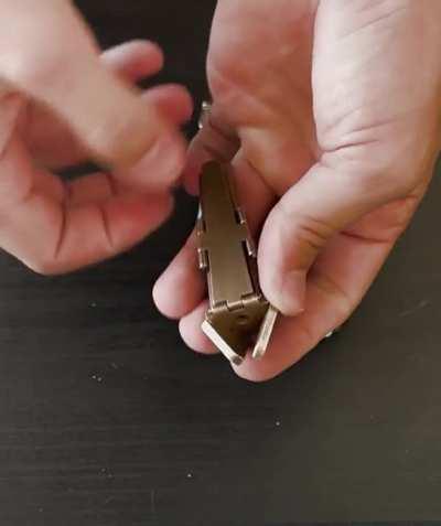 My WIP design for a pipe that folds flat into size of 3 credit cards