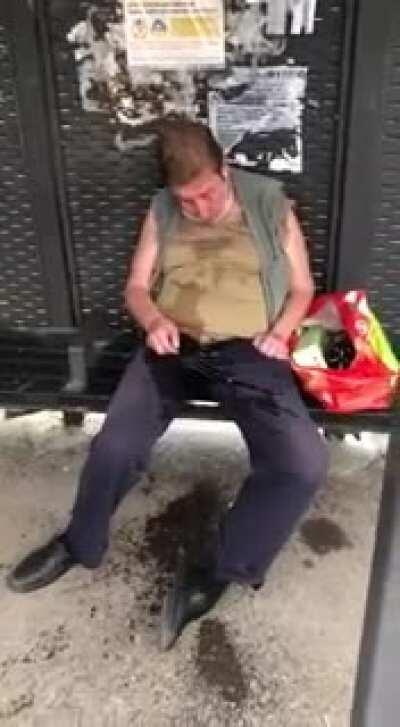 A normal bus stop in Russia [NSFW]