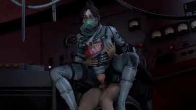 Wraith rides reverse cowgirl (OC)